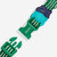 Zee Dog Collar Velvet Vibes Vert puesto en un perro