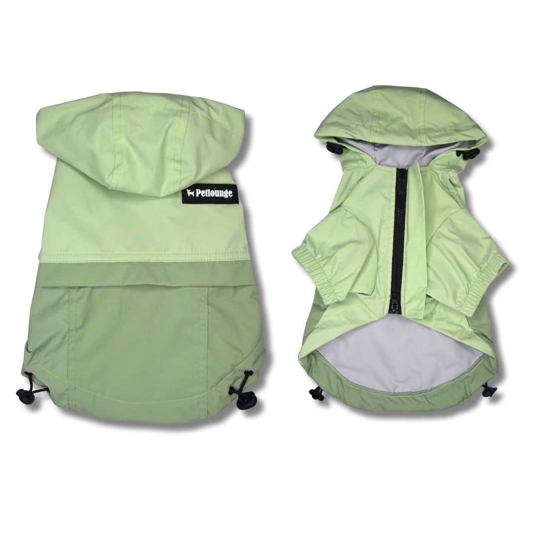 Pet Lounge Cortaviento Impermeable Perros y Gatos HYDROLITE Verde