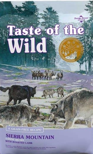 Taste of the Wild Sierra Mountain cordero 12.2 kg alimento para perros vista frontal