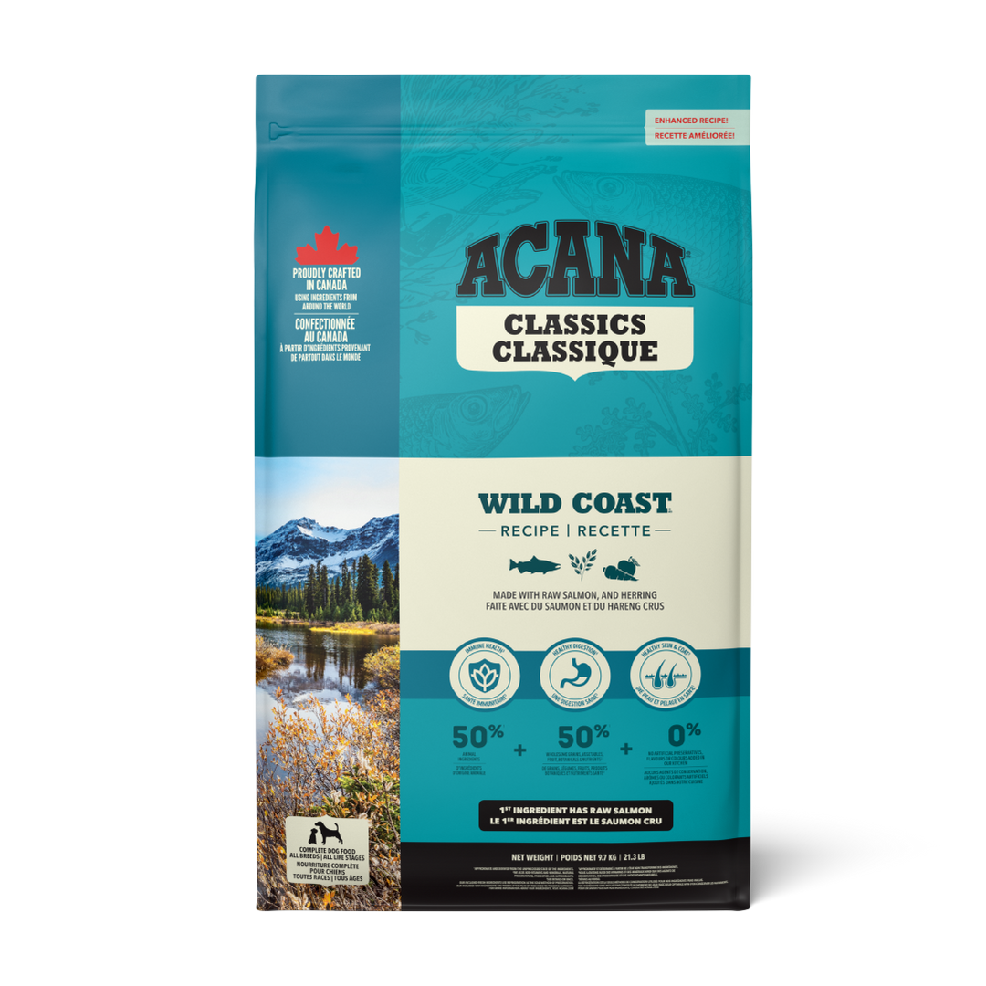 Acana Classic Wild Coast 9.7 kg alimento para perros vista frontal