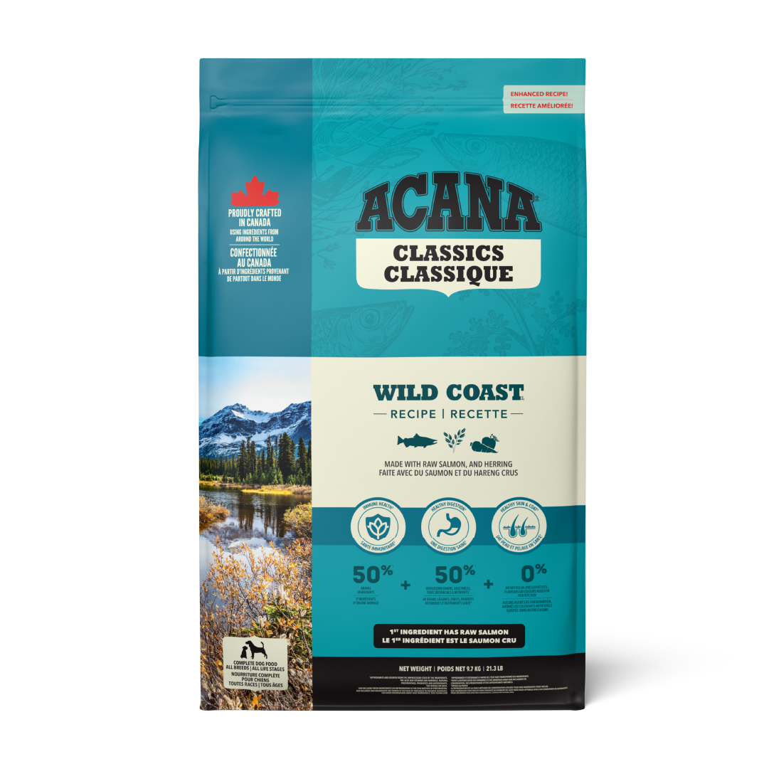 Acana Classic Wild Coast 9.7 kg alimento para perros vista frontal
