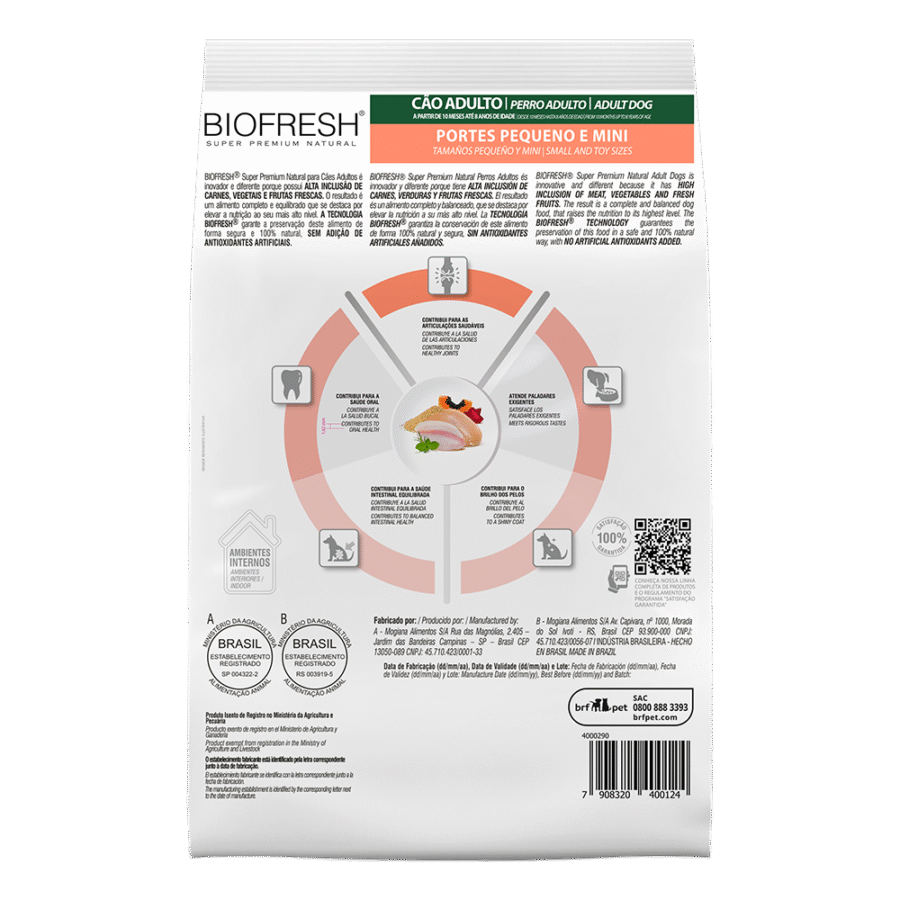 Biofresh Perro Adulto Raza Pequeña/Mini 10.1 Kg