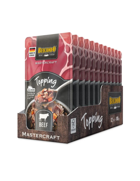 Belcando Perro Mastercraft Topping Ternera Pouch 100 Grs. x 12 Uds.
