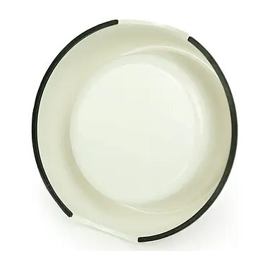 BRNX plato de melamina blanco talla L con recipiente de acero inoxidable, vista 1