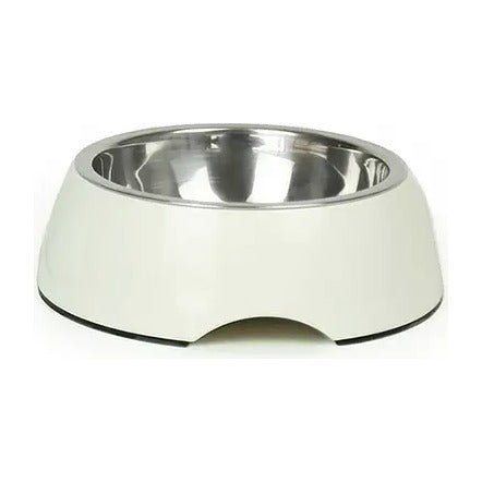 BRNX plato de melamina blanco talla L con recipiente de acero inoxidable, vista 3