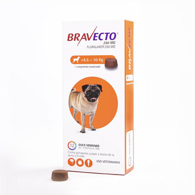 Bravecto Antiparasitario > 4.5 a 10 Kg - 1 Comprimido