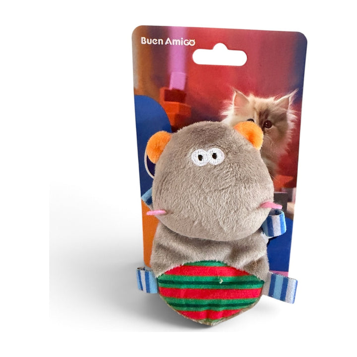 Buen Amigo Juguete Cazador Hipopótamo para Gatos, color café