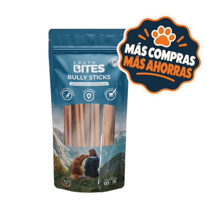 South Bites Snacks Bully Sticks 3 Uds x 15 Cms. para Perros