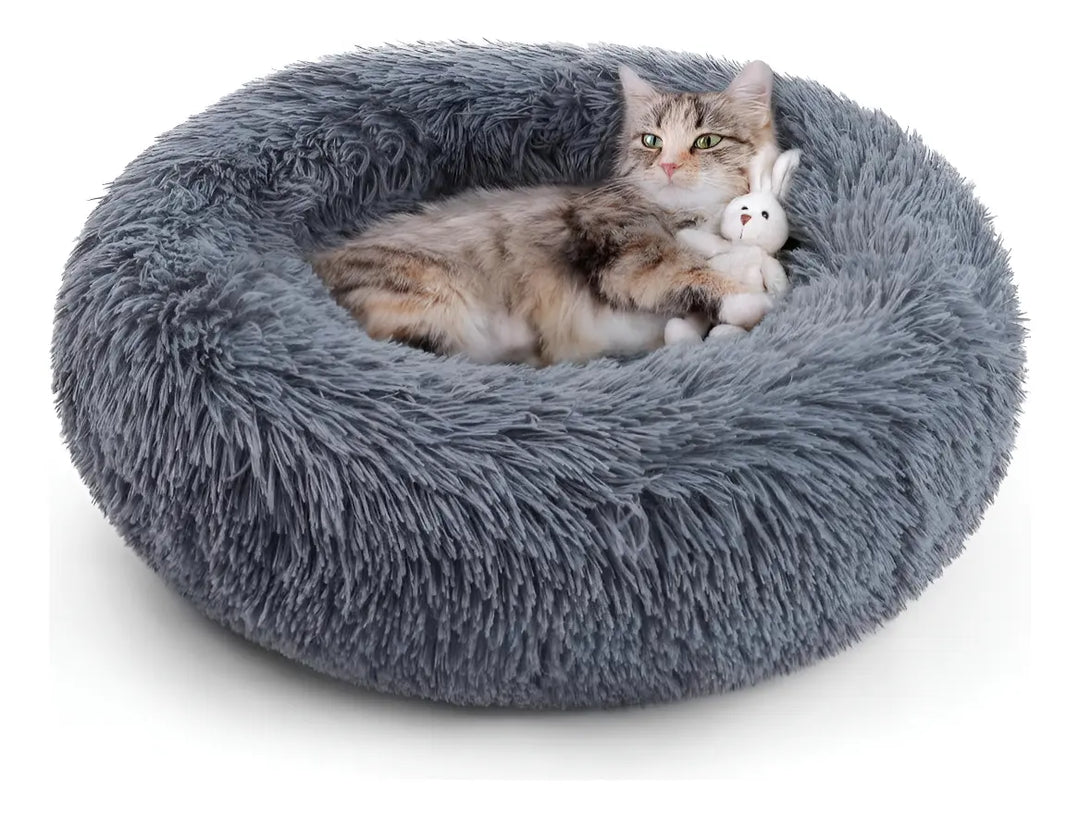 Wonder Dog cama antiestrés dona plush M 60 cm gris oscuro