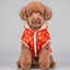 Parka Impermeable con Chiporro y Gorro Roja Perros y Gatos
