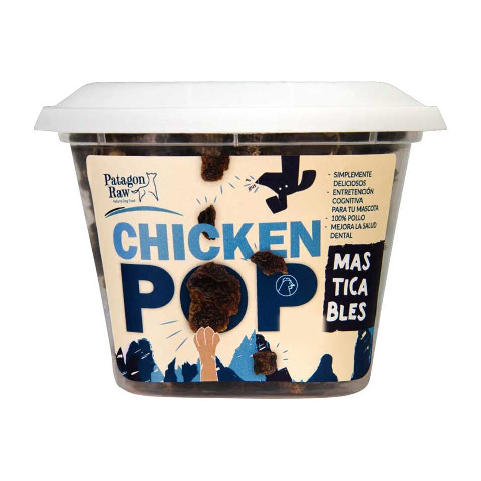 Patagon Raw chicken pop perro 160 grs empaque vista frontal