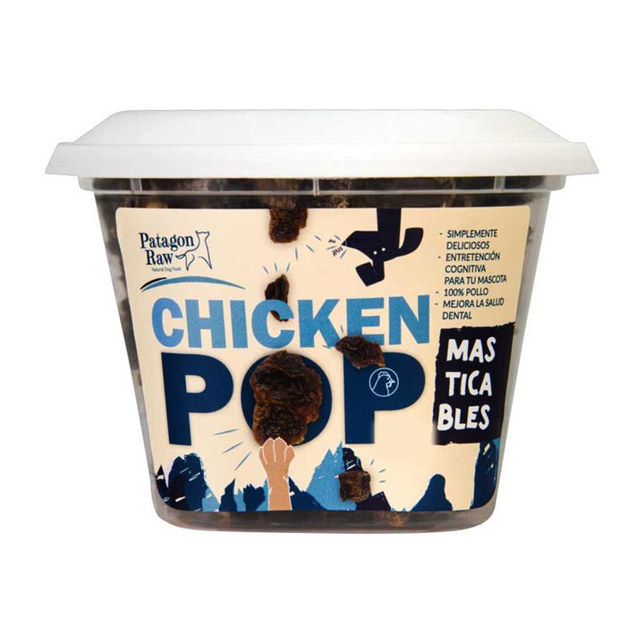 Patagon Raw chicken pop perro 160 grs empaque vista frontal