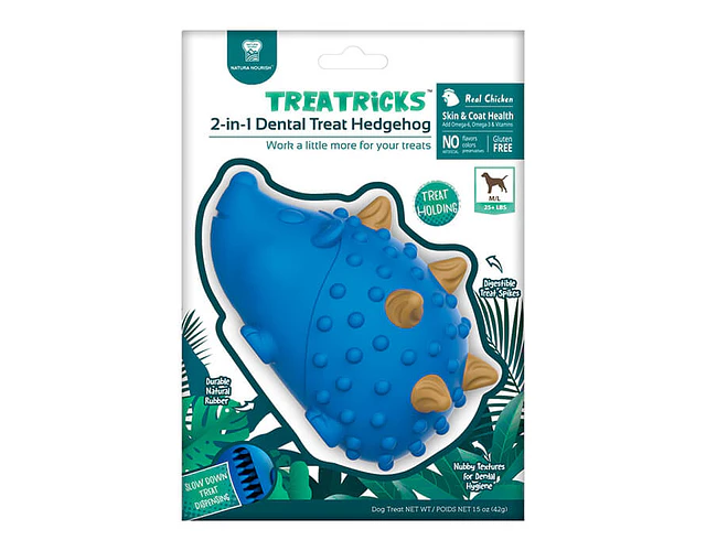 Dental Treat Erizo 2 en 1 Sabor Pollo