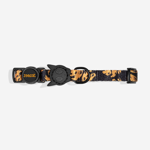 Zee Dog collar de gato Bossa Banana con hebilla desprendible de seguridad y dije Zee.Cat