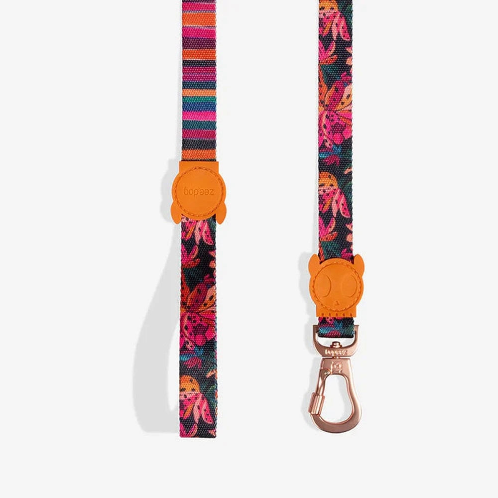 Zee Dog correa Selva estampado tropical para perro vista general
