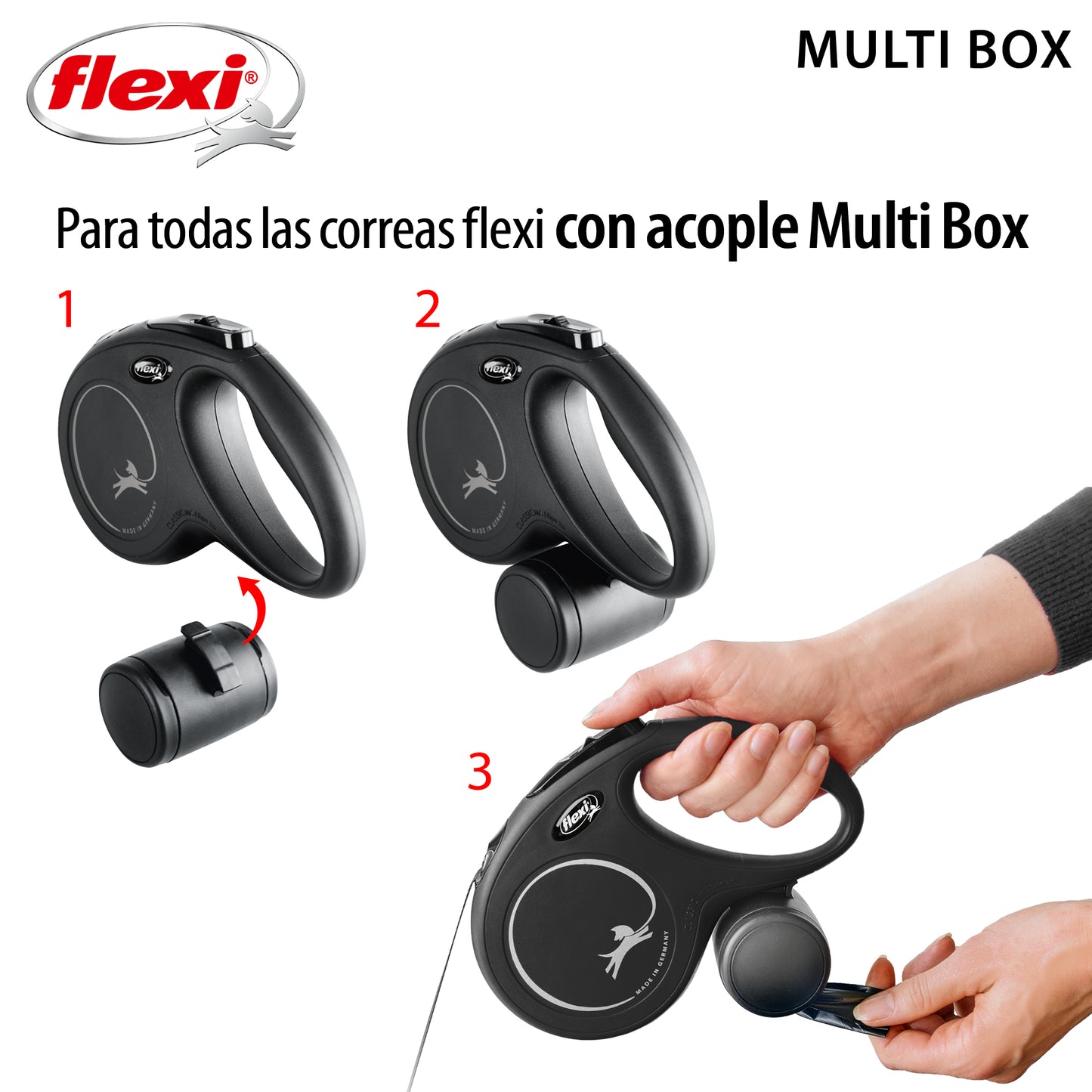 Flexi Multi Box Dispensador de Snacks y/o Bolsitas Higiénicas