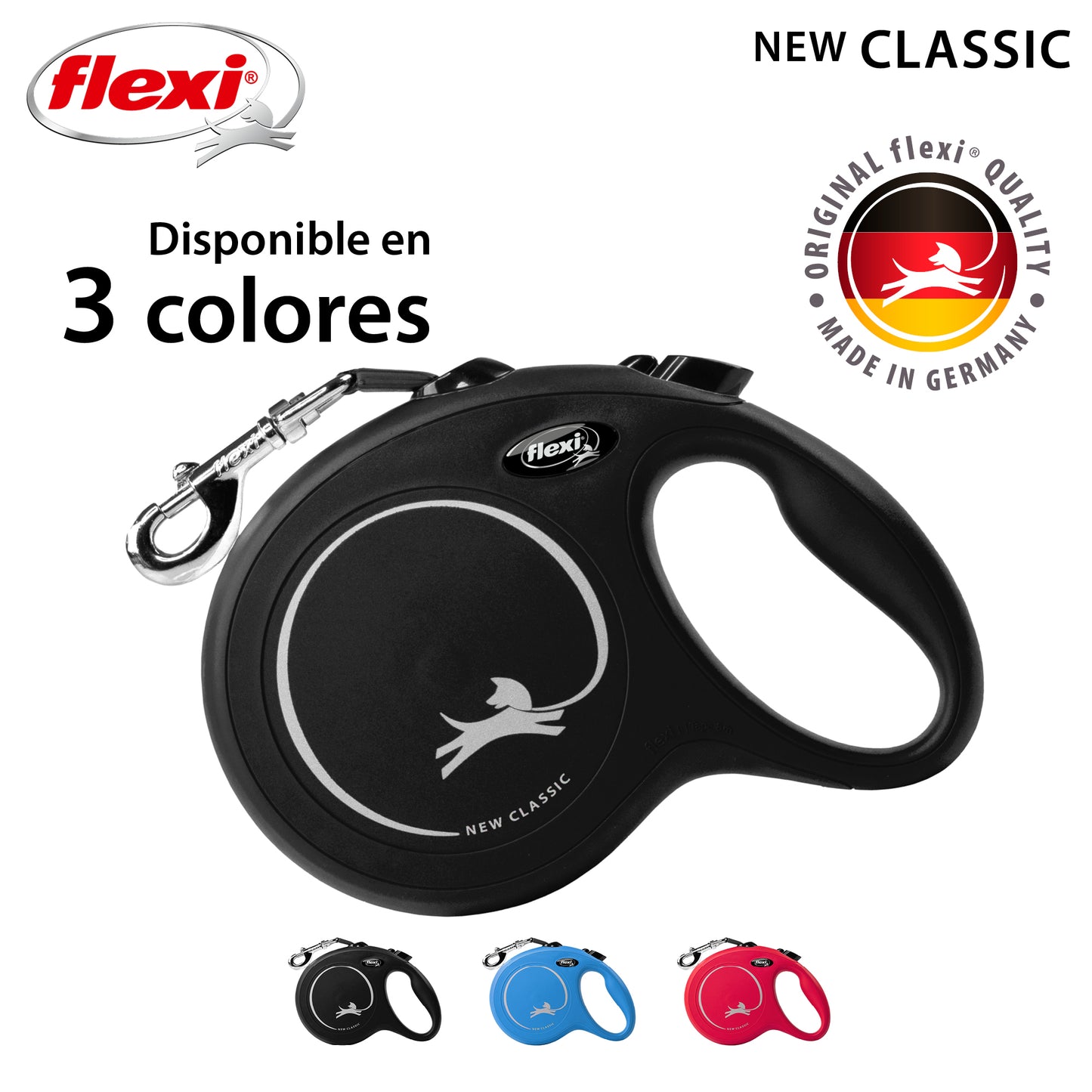 Flexi New Classic Correa L Perros Hasta 50 Kgs. Cinta 5 Mts.