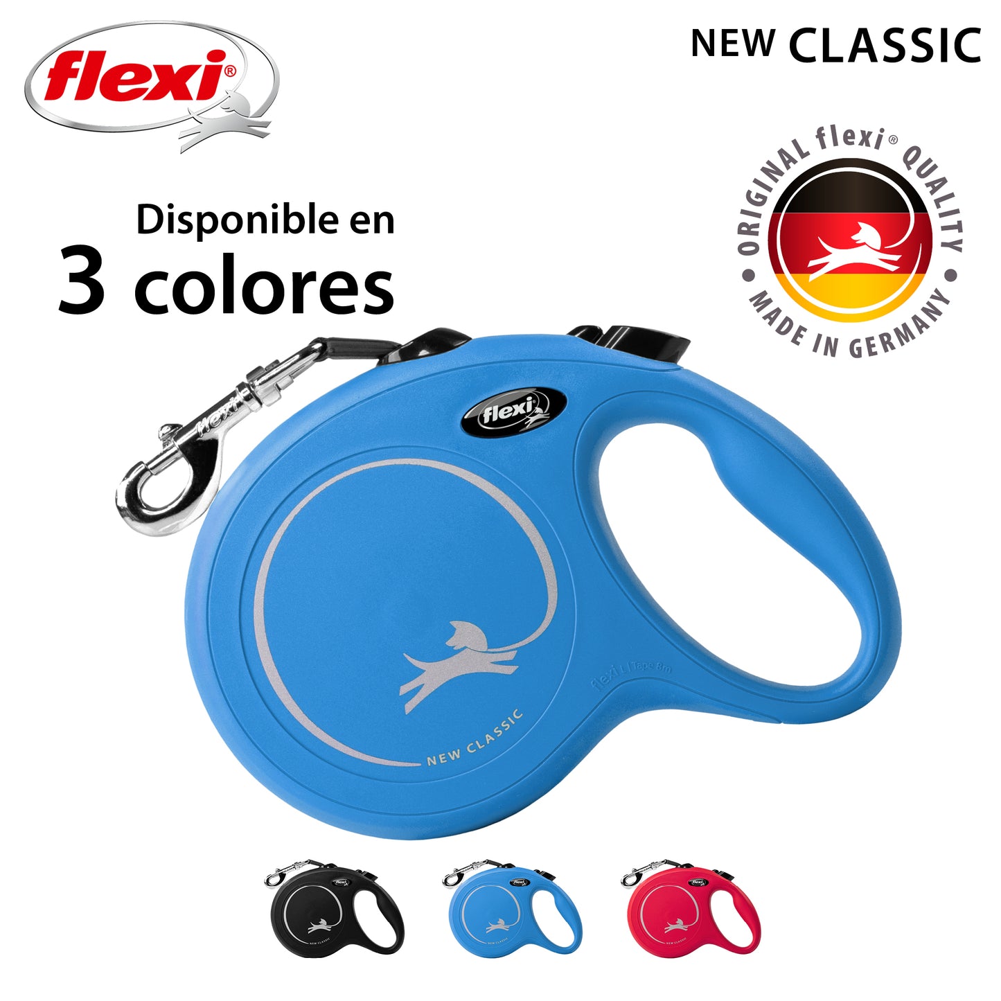 Flexi New Classic Correa L Perros Hasta 50 Kgs. Cinta 5 Mts.