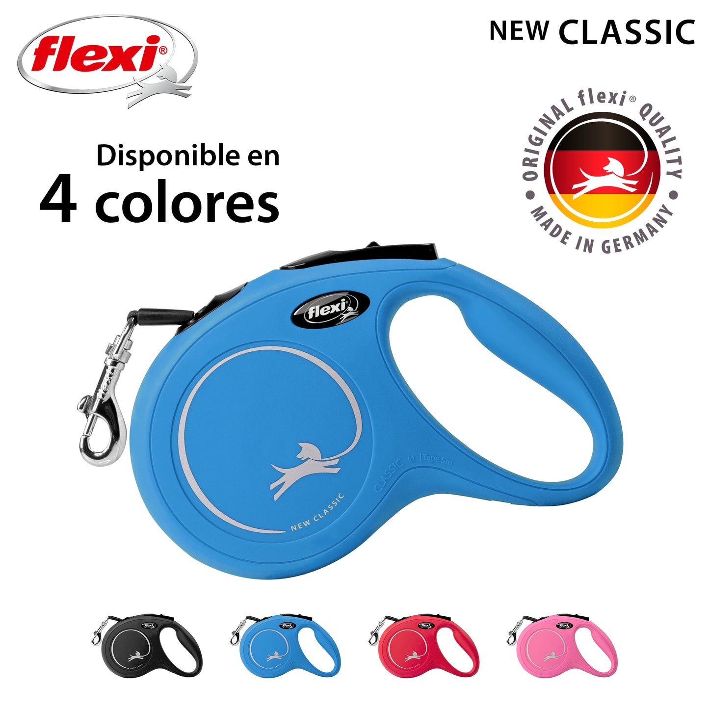 Flexi New Classic Correa M Perros Hasta 25 Kgs. Cinta 5 Mts.