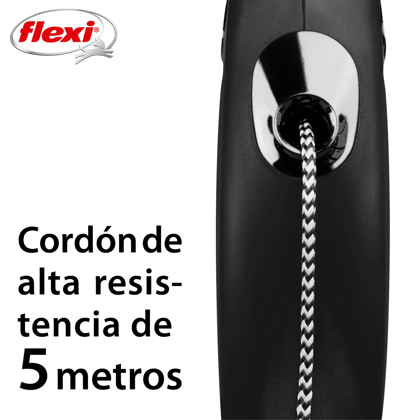 Flexi New Classic Correa S Perros Hasta 12 Kgs. Cordón 5 Mts.