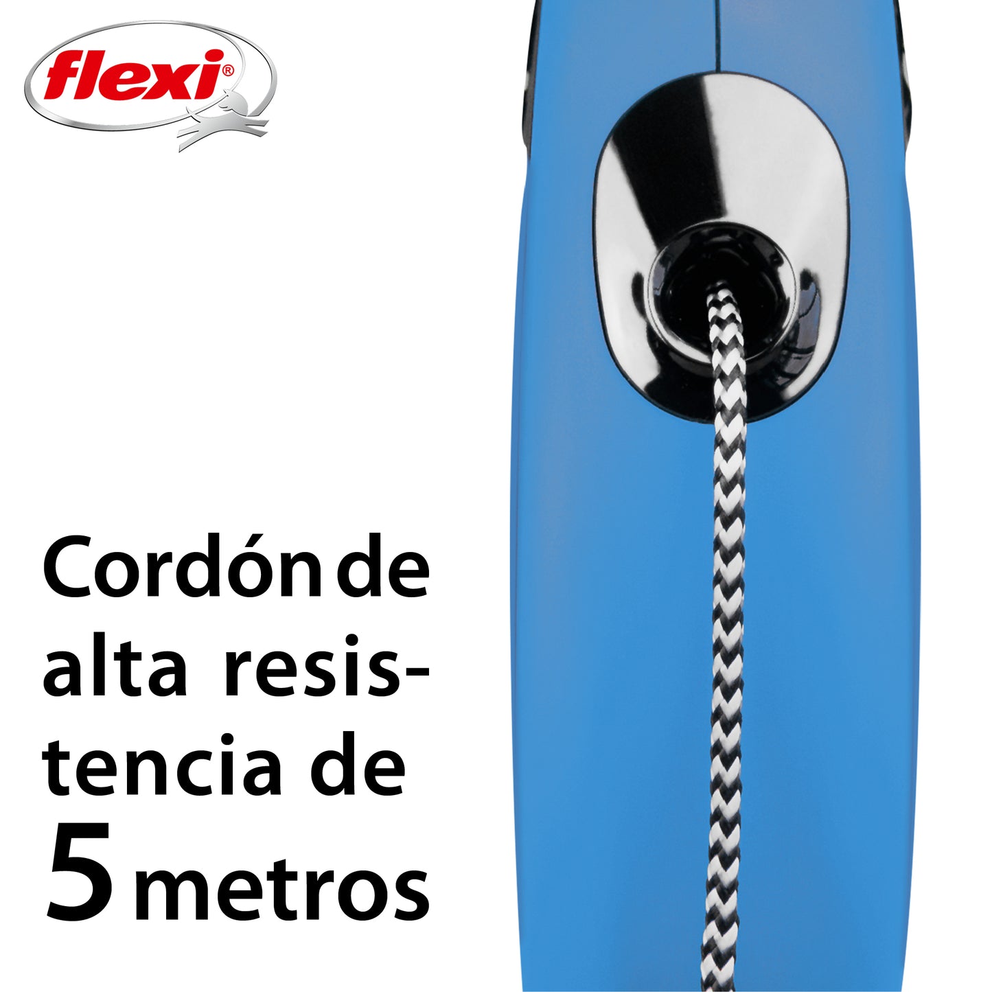 Flexi New Classic Correa S Perros Hasta 12 Kgs. Cordón 5 Mts.
