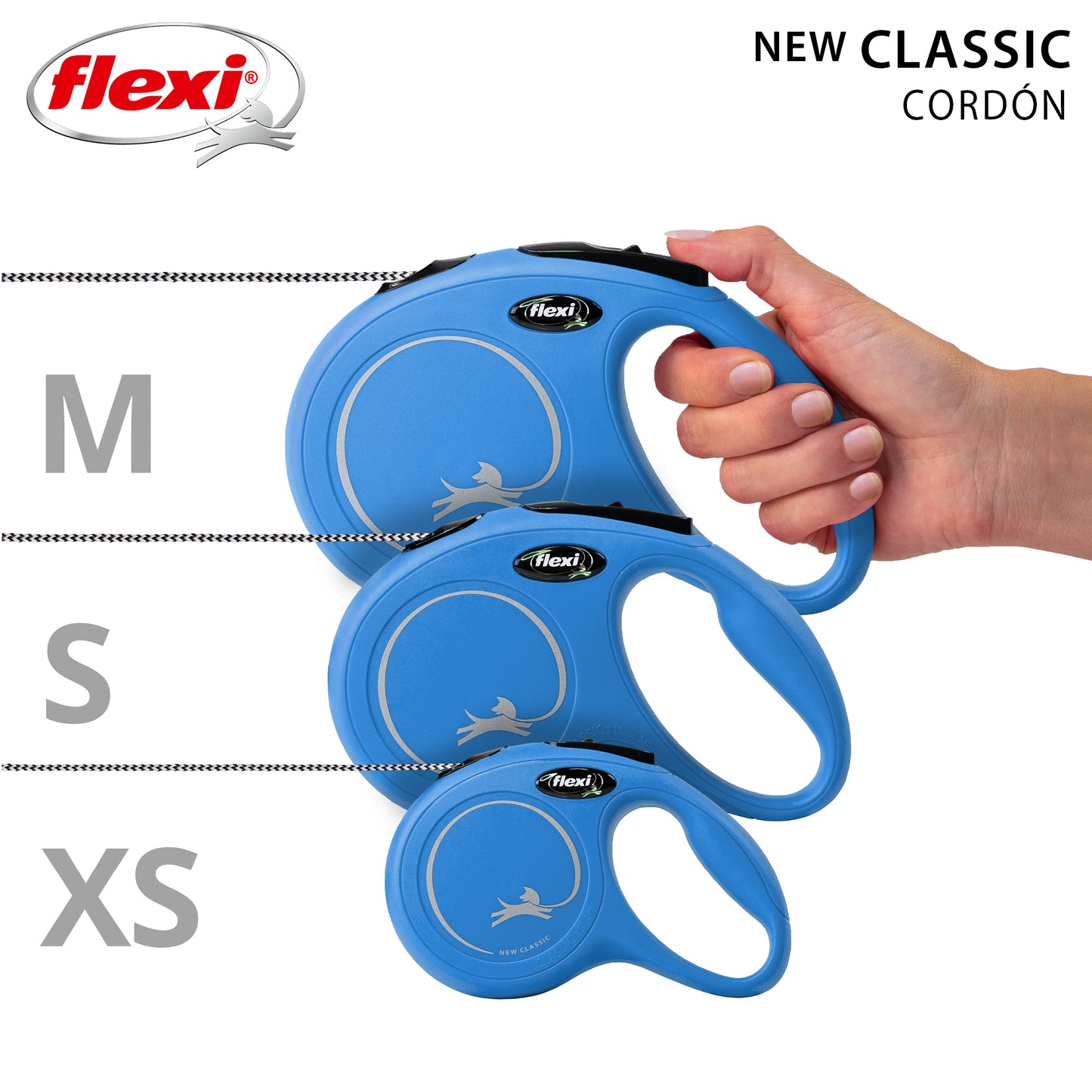 Flexi New Classic Correa S Perros Hasta 12 Kgs. Cordón 5 Mts.