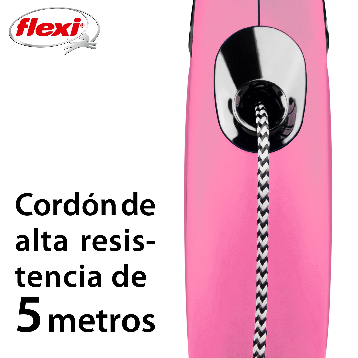 Flexi New Classic Correa S Perros Hasta 12 Kgs. Cordón 5 Mts.