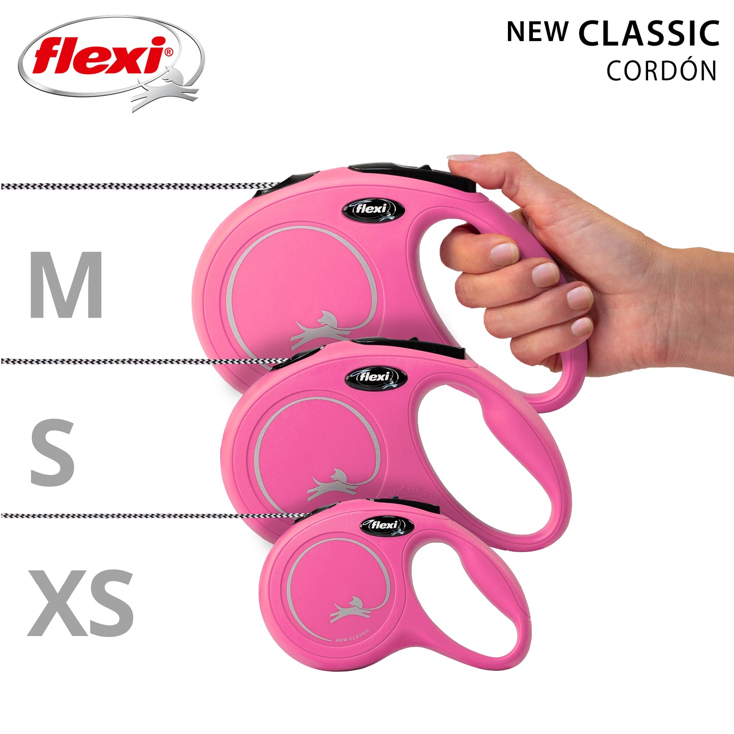 Flexi New Classic Correa S Perros Hasta 12 Kgs. Cordón 5 Mts.