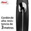 Flexi New Classic Correa Azul XS Perros Hasta 8 Kgs. Cordón 3 Mts.