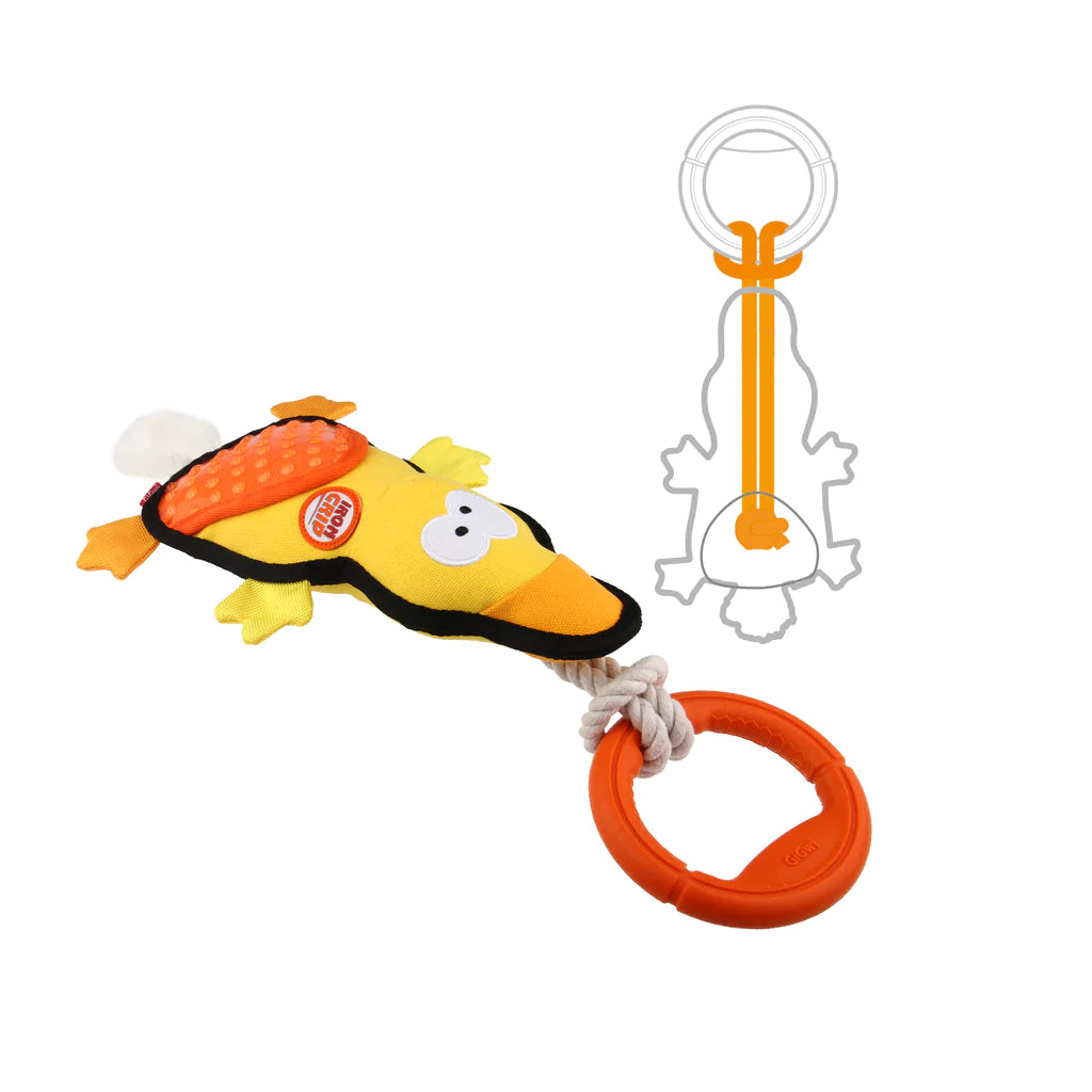 Gigwi Iron Grip Special Rope Pato Yellow, vista 2