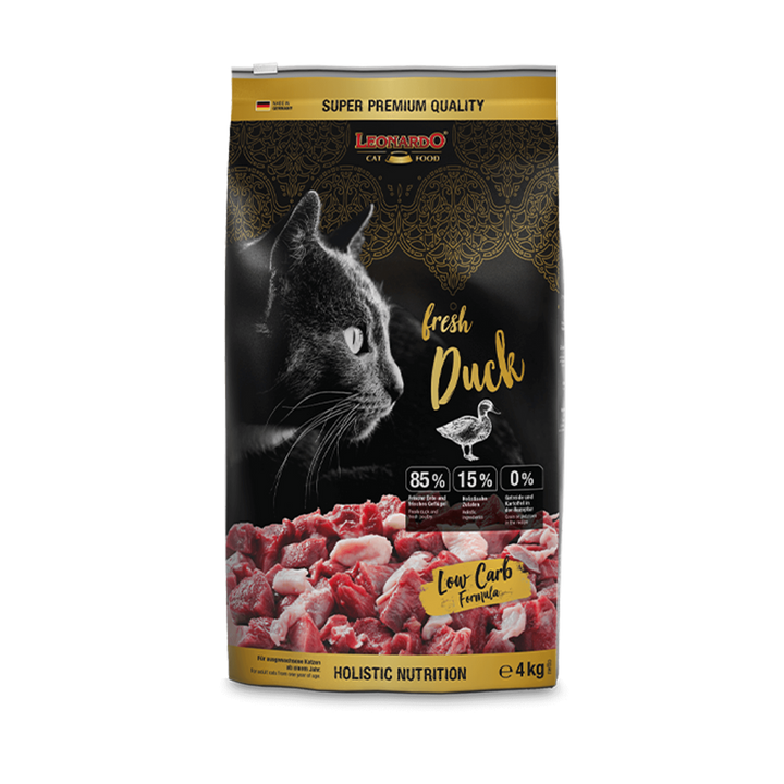 Leonardo Fresh Pato 4 kg alimento seco para gato vista frontal
