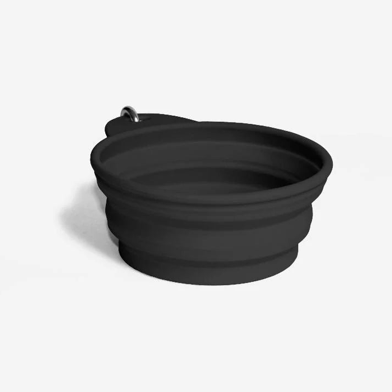 Zee Dog Go Bowl negro plato portátil talla Small para perros y gatos