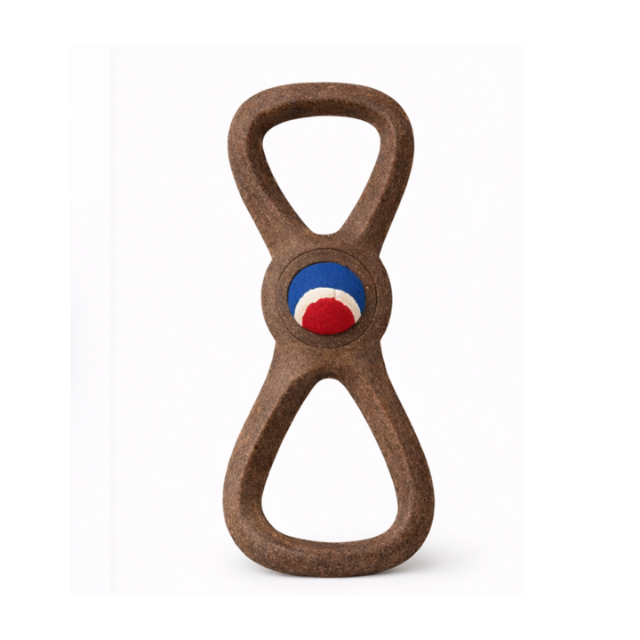 Stay Wild juguete mordedor perro infinito con pelota 36 cm vista lateral