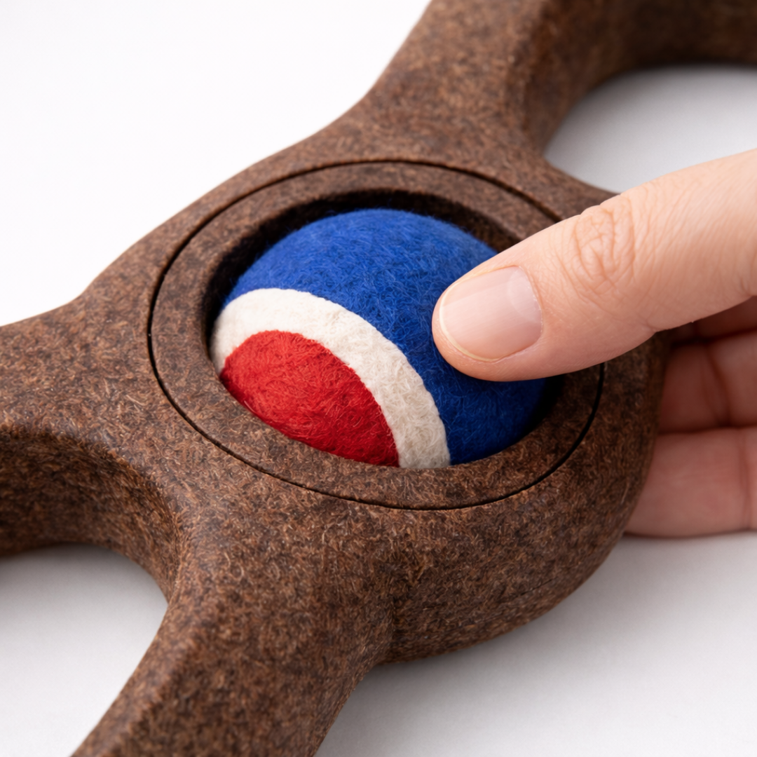 Stay Wild juguete mordedor perro infinito con pelota 36 cm detalle