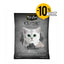 Kit Cat Classic Clump arena natural charcoal carbón 7 kg vista frontal