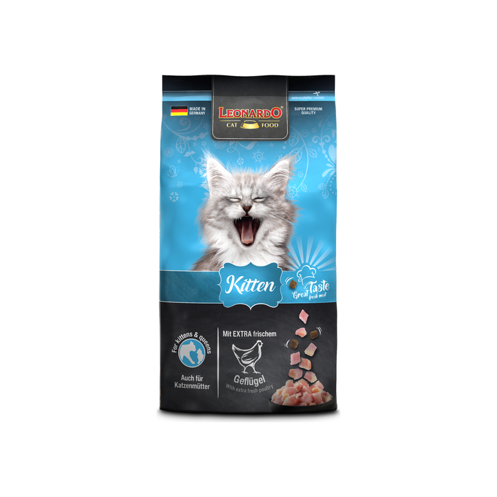 Leonardo Kitten alimento seco para gatitos 1.8 Kg empaque frontal