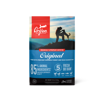 Orijen Original Dog libre de granos 5.9 kg alimento para perros vista frontal