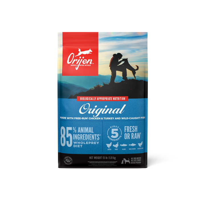 Orijen Original Dog libre de granos 5.9 kg alimento para perros vista frontal
