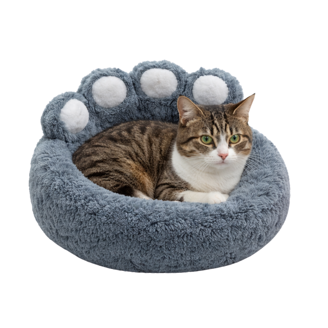 Wonder Dog Cama Donut Patita con Base Antideslizante M de 60 cms