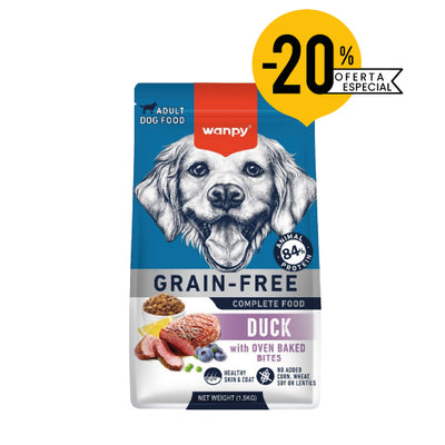 Wanpy Perro Adulto Grain Free Pato 1.5 Kg