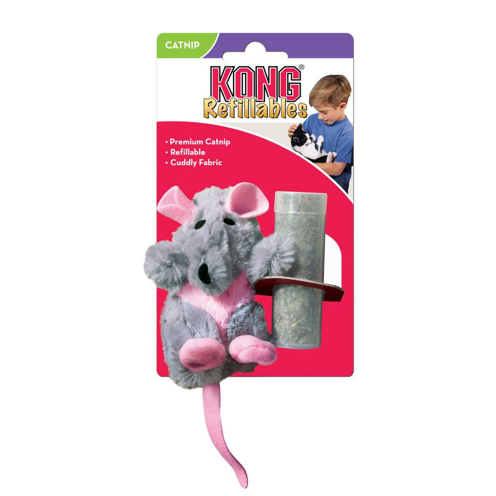 Kong Gatos Juguete Ratoncito Rellenable con Catnip
