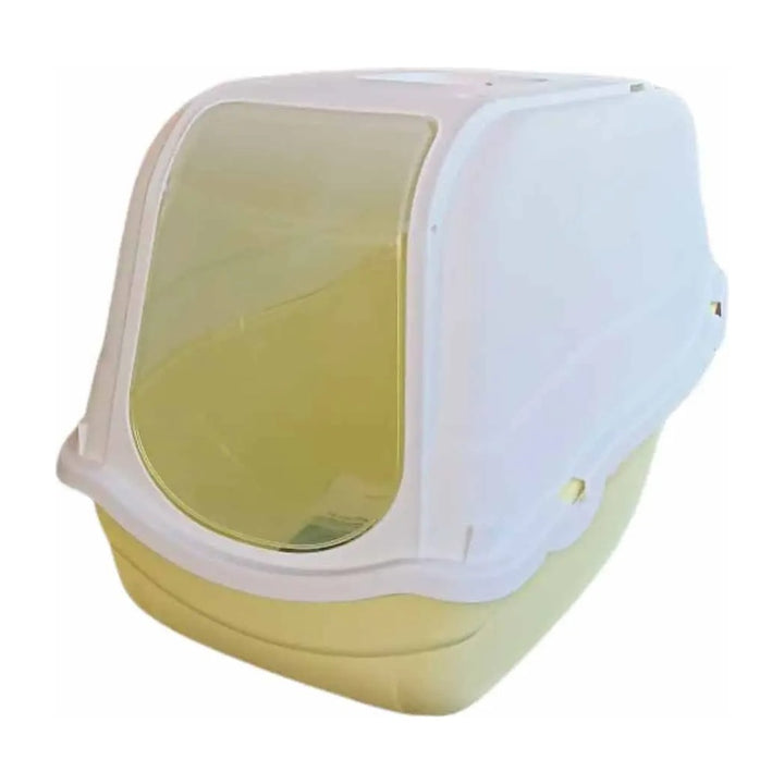 Arenero cerrado para gatos modelo Romeo 57x39x41 cm mostaza