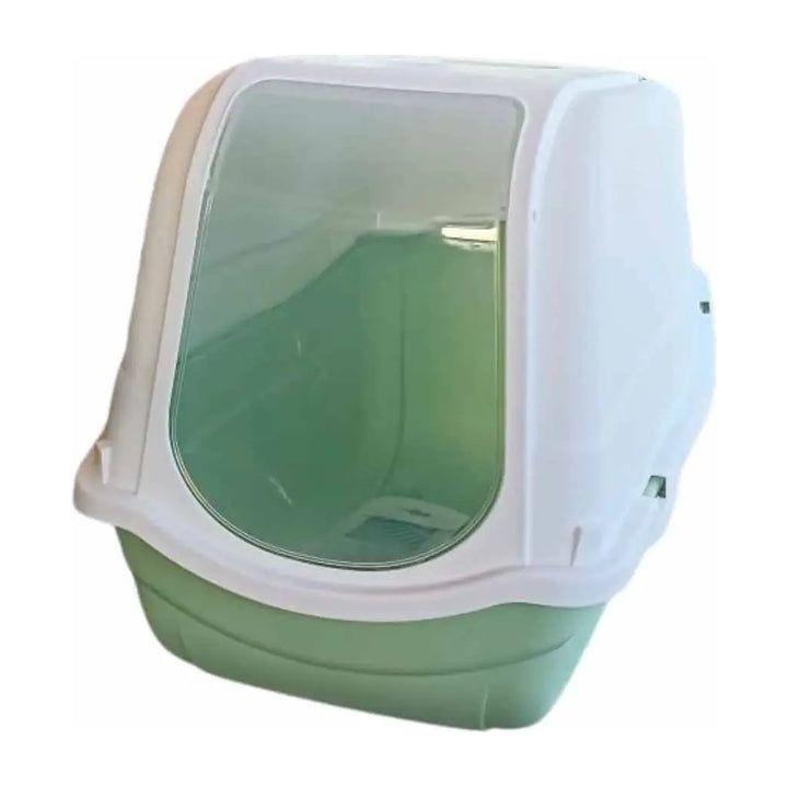 Arenero cerrado para gatos modelo Romeo 57x39x41 cm verde claro