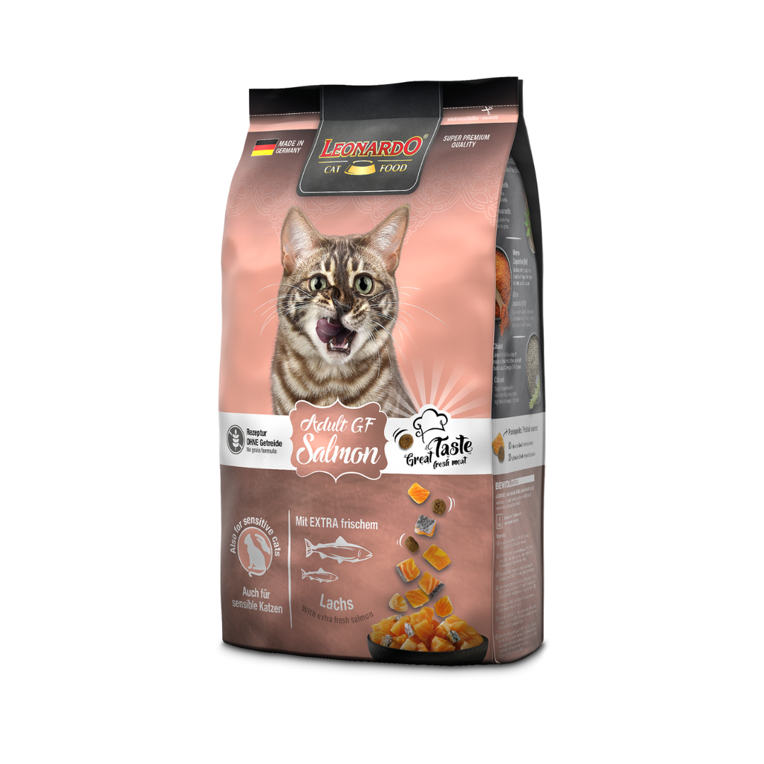 Leonardo Adult Grain Free Salmón 1.8 Kg empaque lateral