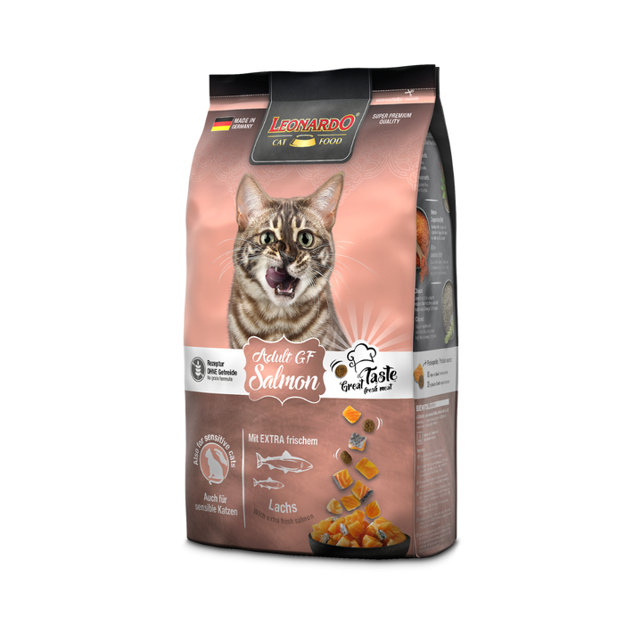 Leonardo Adult Grain Free Salmón 1.8 Kg empaque lateral