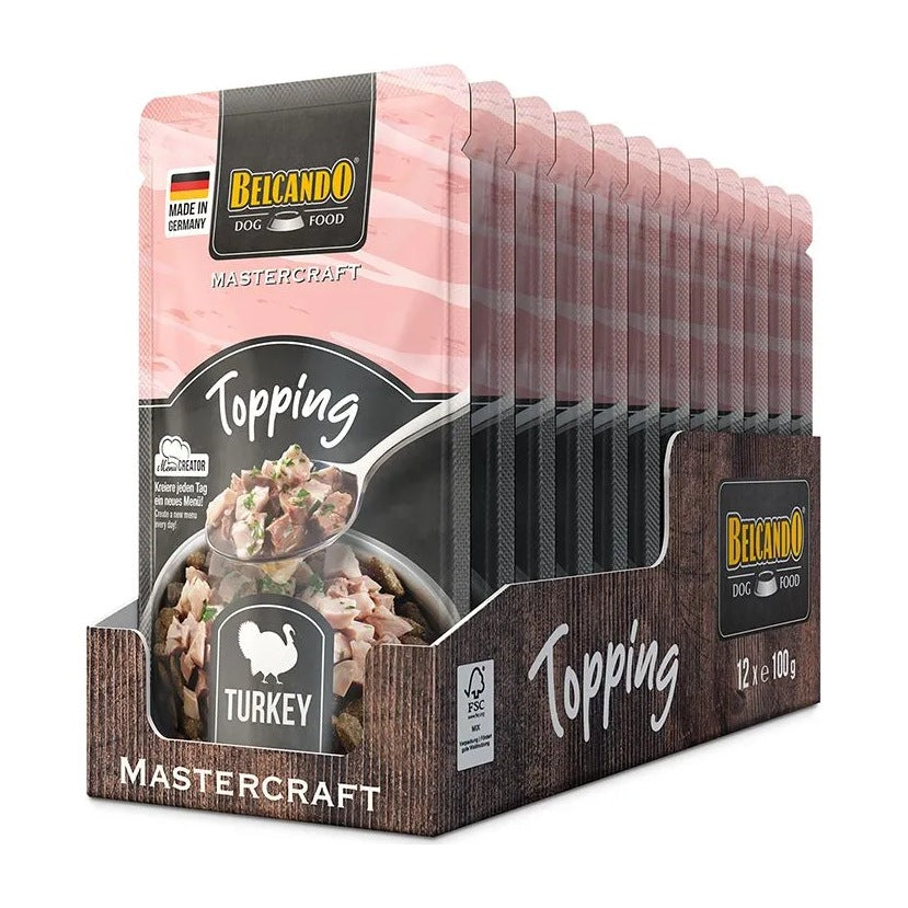 Belcando Mastercraft topping pavo pouch 100 grs display 12 unidades alimento húmedo perro