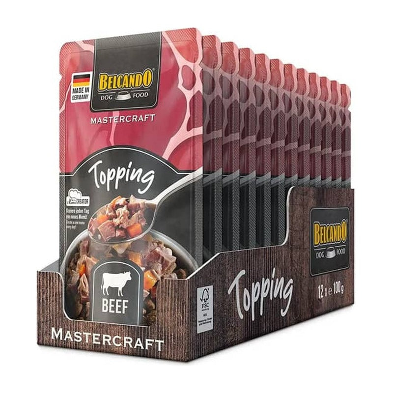 Belcando Mastercraft topping ternera pouch 100 grs display 12 unidades alimento húmedo perro
