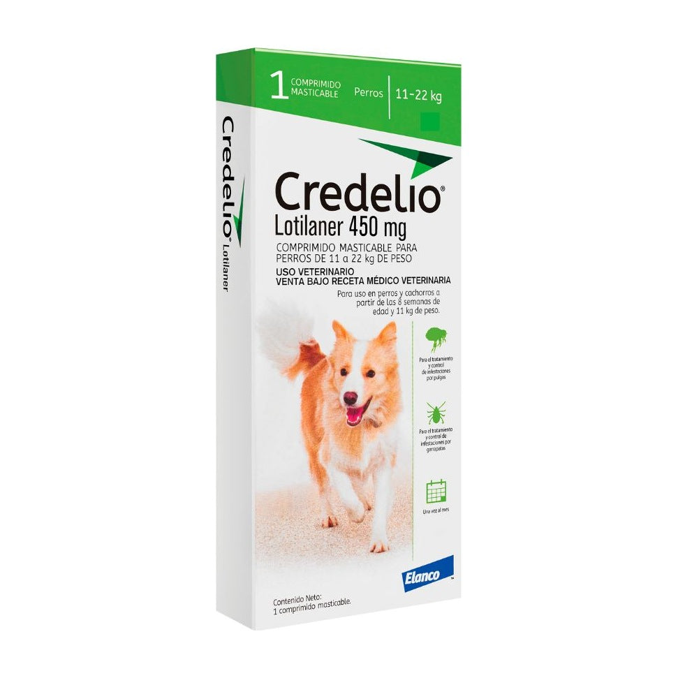 Credelio antiparasitario perros 11 a 22 kg 1 comprimido empaque