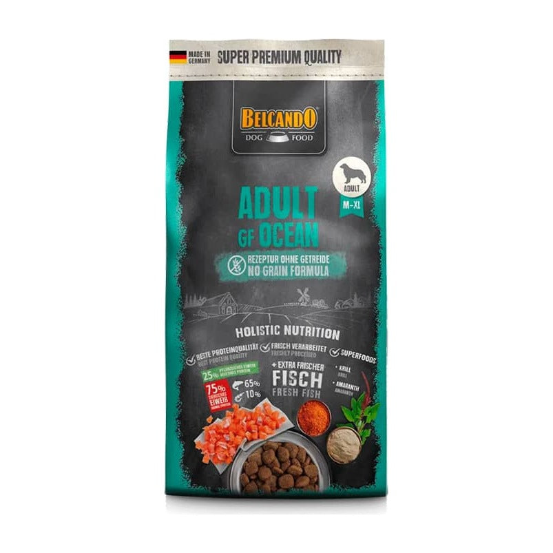 Belcando Adult GF Ocean libre de granos 12.5 kg alimento para perros vista frontal