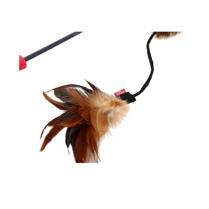 Gigwi Varilla Feather Teaser Cola de Felpa para Gatos